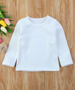 2020 Brand New Toddler Infant Child Kids Baby Boys Girls Cotton Warm Clothing T-shirt Tops Thermal underwear Brief Outwear 6M-5T
