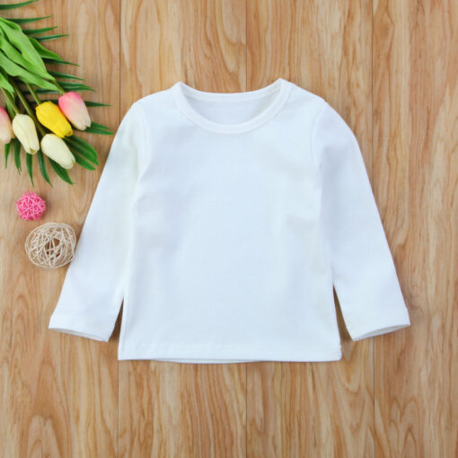 2020 Brand New Toddler Infant Child Kids Baby Boys Girls Cotton Warm Clothing T-shirt Tops Thermal underwear Brief Outwear 6M-5T